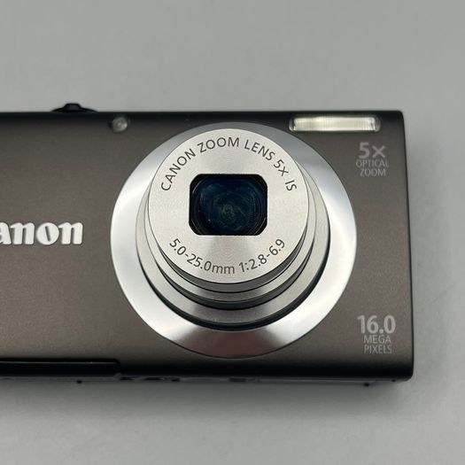 Canon PowerShot A2400 IS 16MP Digital Camera Brown - Full Kit