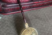 Victorian brass warming pan