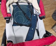 buggy and car seat 18 years old very solid  juat faded from stored in attic near skylight window . It was only used for 6 months