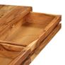 Console Table Solid Acacia Wood with Carved Drawers 118x30x80cm Image 6