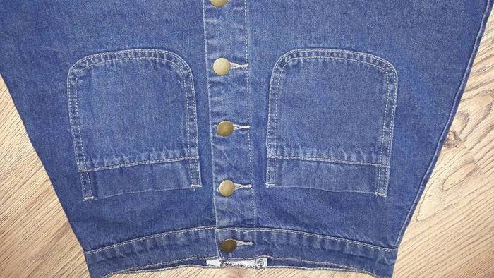 Boohoo blue denim mini skirt size uk4