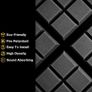 12 Pack - Acoustic Foam Panels, 2" X 12" X 12" Mushroom Studio Wedge Tiles, Sound Panels Wedges Soundproof Sound Insulation Absorbing MULTIPLE DESIGNS AVAILABLE, SEE PHOTOS (FREE POSTAGE) Image 7