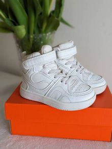 shoes girl size 22 EUR (UK 5.5), white sneakers ankle boots