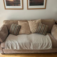 3 seater sofa- mushroom/taupe fabric