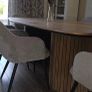Solid Oak Oval Dining Table 240 x 120cm Like New Image 3
