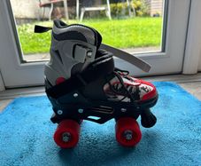 quad skates plus knee and wrist protection