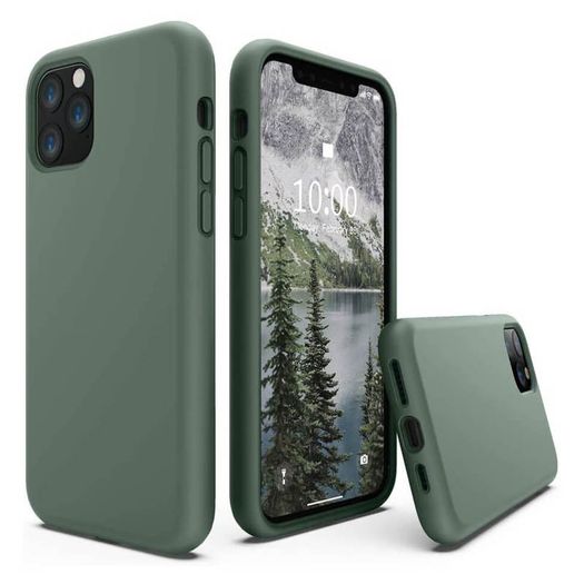 Liquid Silicone Case For iPhone 11 Pro Max Luxury Thin Soft Phone Cover New Green - FHT2IP11PMLK