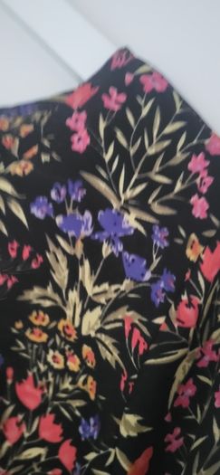 Compania Fantastica black floral blouse Sz XL ( Fit 12-14 UK) - Rrp 70 ( New)
