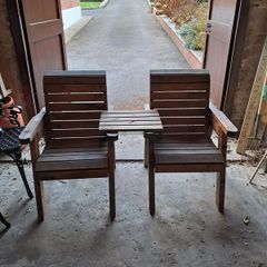 wooden garden set