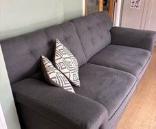 3 seater sofa and footstool