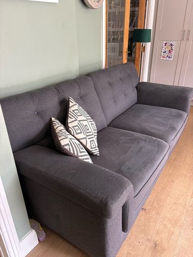 3 seater sofa and footstool