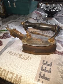 Beautiful Rare Antique Gas Clothes Iron, postage available on all my items or collection