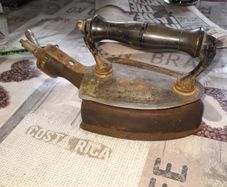 Beautiful Rare Antique Gas Clothes Iron, postage available on all my items or collection