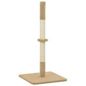 Cat Scratching Post Beige Sisal