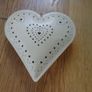 Shabby Chic Hanging Heart Shaped T Light Holder Image 3