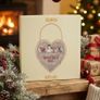 "Christmas Is The Most Wonderful Time Of The Year" Snowman Heart Plaque Image 2