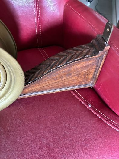 Rare Double Sided Brass Display Clock