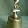 Vintage Brass Handbell Featuring a Mischievous  Handle Image 6