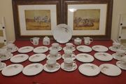 41 Piece Winterling Bavaria Harvest Gold Gilt Porcelain Tea Set For 12 Person Setting Made In Germany