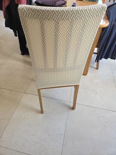 6 x cream chair covers bn