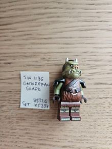 lego sw1196 gamorrean guard, set 75326, 75397