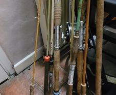vintage fishing rods x13