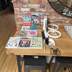 nintendo wii with games