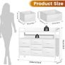 7-Drawer Fabric Chest Of Drawers for Bedroom - 4 Large and 3 Small Drawers Image 2