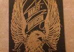 Orginal 1940s Harley Davidson motor sign metal free postage