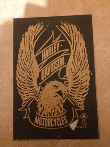 Orginal 1940s Harley Davidson motor sign metal free postage