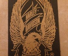 Orginal 1940s Harley Davidson motor sign metal free postage