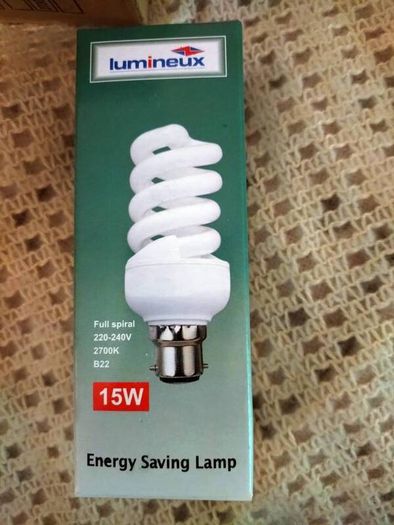 lumineux 15w full spiral light bulb