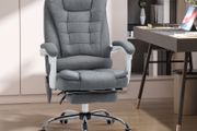 Heated 6 Points Vibration Massage Executive Office Chair Adjustable Swivel