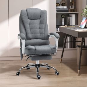 Heated 6 Points Vibration Massage Executive Office Chair Adjustable Swivel