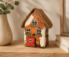handcrafted tiny wooden house