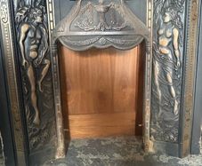 Fire surround & cast iron grate