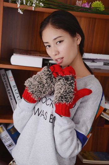 Cute Winter Hedgehog Gloves/Mittens