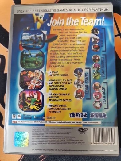 Sonic Heroes PlayStation2 Ps2 Games Original