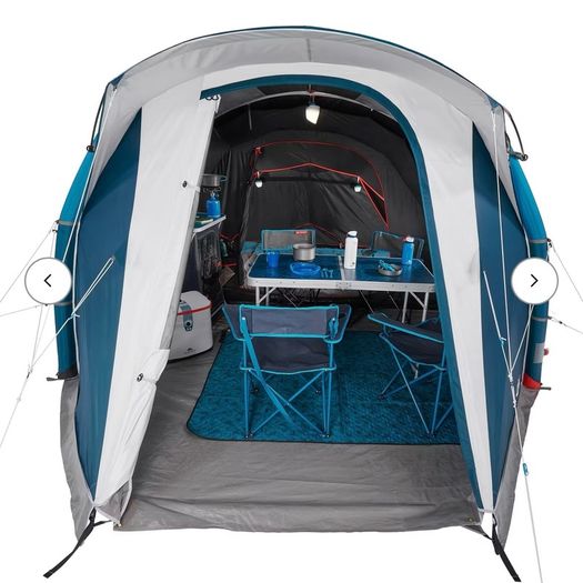 QUECHUA Inflatable camping tent - Air Seconds 4.1 F&B - 4 Person - 1 Bedroom