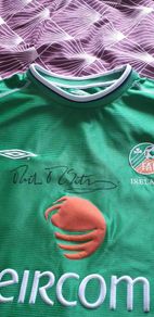 2002 XL Rep of ireland signed jersey mick McCarthy