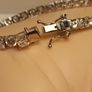 Rhodium Plated Sterling Silver Moissanite Tennis Bracelet Image 7