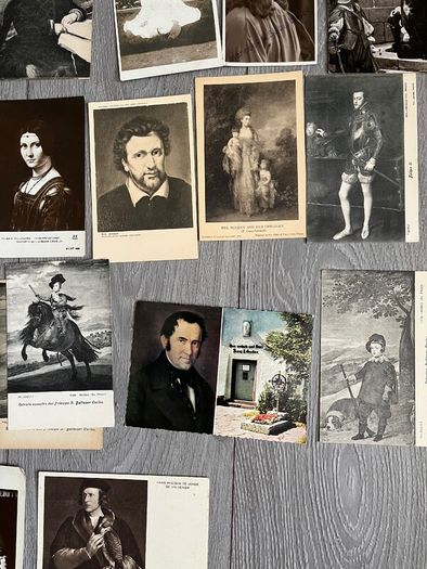 Vintage Portrait Postcards x 32. 3 for 1 euro or 10 quid the lot