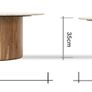 Set of 2 Acacia & Stone Side Tables Image 5