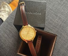 Michael Kors gold wrap around watch