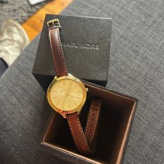 Michael Kors gold wrap around watch