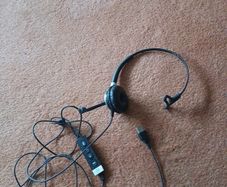 Head set with mike.