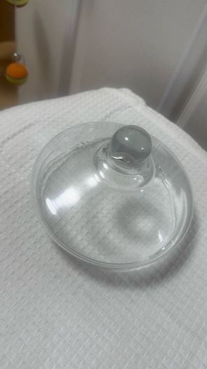 glass jar with lid for candies and cookies