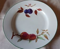 Royal Worcester, very large plate/ Evesham Vale