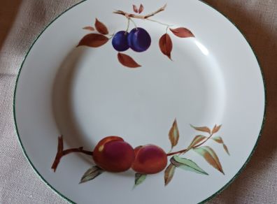 Royal Worcester, very large plate/ Evesham Vale