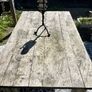 solid wooden farmhouse table Image 2